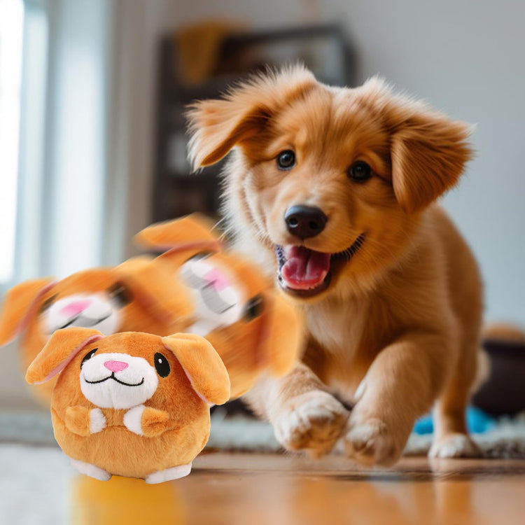 Mity rain Interactive Dog Toys with Thicken Plush, Moving Dog Toy with Recording Mode Shaking & Singing Mode Bouncing, Funny Ball Jumping to Keep Them Busy & Chase, Rechargeable (Octopus)