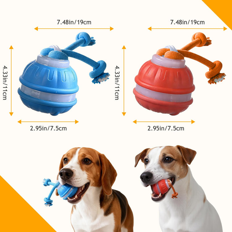 Zealburst Interactive Pet Toy, 360° Auto Rolling Moving Toy for Dogs and Cats, Alleviate Boredom (Blue)