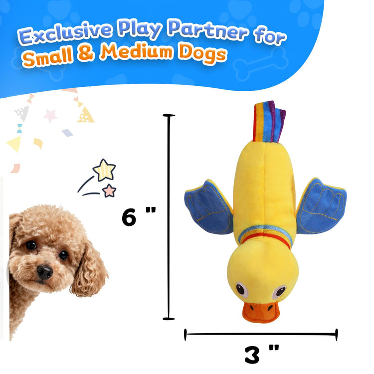 lilfrd Dog Puzzle Toys - Enrichment Squeaky Crinkle Snuffle Treat Dispensing Smart Dog Toys for Boredom and Stimulating, Durable Plush Toys for Large Medium Small Breed - Turtle