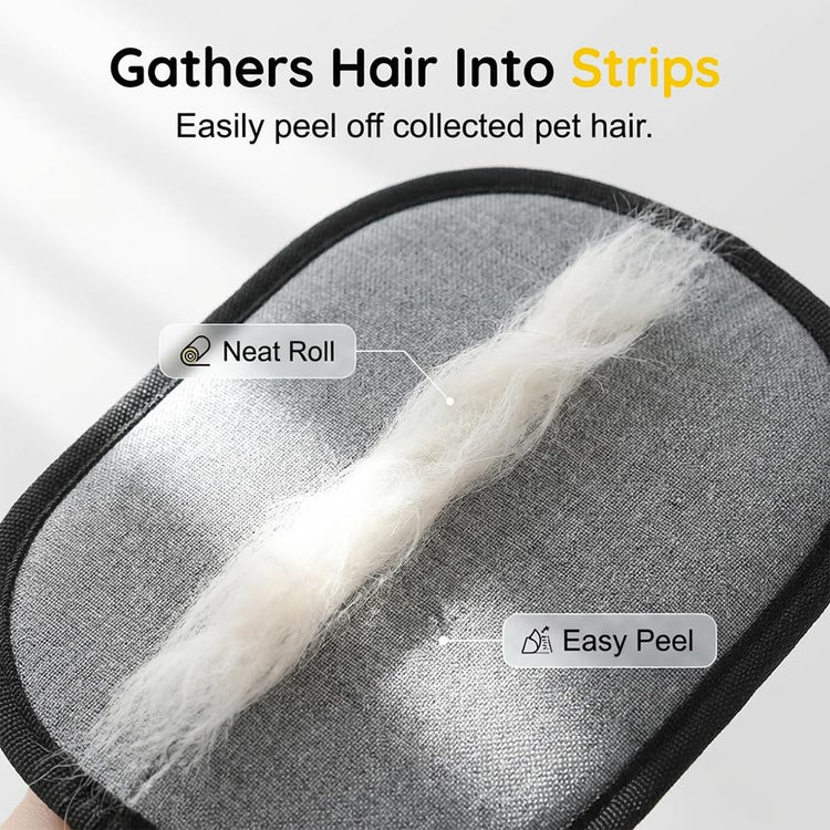 Fliwos Pet Hair Removal Gloves for Cats and Dogs, 2026 Upgraded Reusable Pet Hair Remover Tool for Carpet, Couch, Furniture and Clothing, Washable Fur Cleaning Tool for Home (1Pcs)