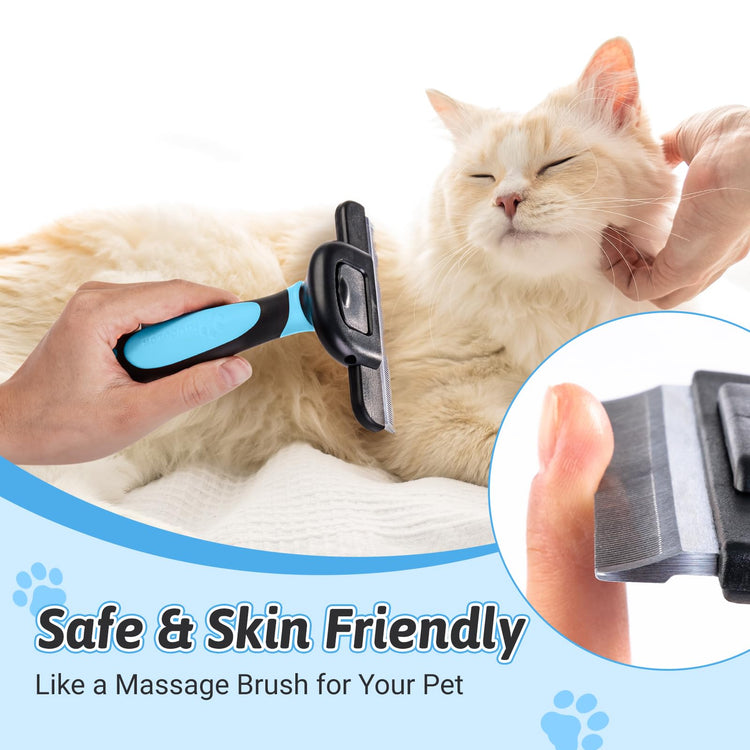 MIU COLOR Pet Grooming Brush, Deshedding Tool for Dogs & Cats, Effectively Reduces Shedding by up to 95% for Short Medium and Long Pet Hair, Purple