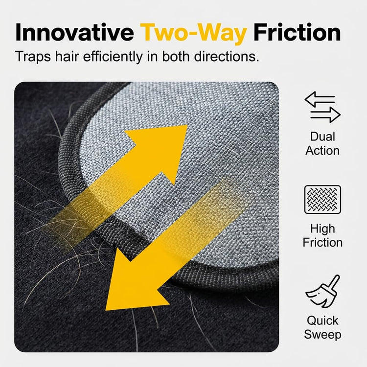 Fliwos Pet Hair Removal Gloves for Cats and Dogs, 2026 Upgraded Reusable Pet Hair Remover Tool for Carpet, Couch, Furniture and Clothing, Washable Fur Cleaning Tool for Home (1Pcs)