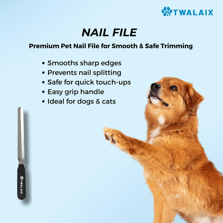 8 in 1 Pet Grooming Kit for Dogs & Cats – Deshedding Brush, Undercoat Rake, Slicker Brush, Nail Clipper, Scissors & Bath Brush for All Coat Types