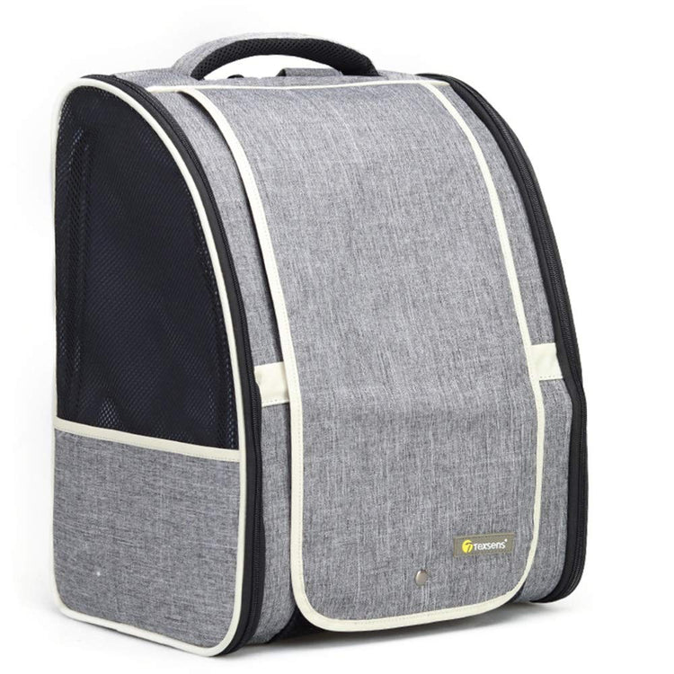 Texsens Innovative Traveler Bubble Backpack Pet Carriers for Cats and Dogs (Black)