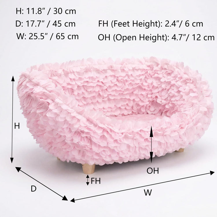 halinfer Modern Pet Sofa for Small to Medium Cats and Dogs, Up to 20 Pounds, Living Room and Bedroom Pet Furniture Bed