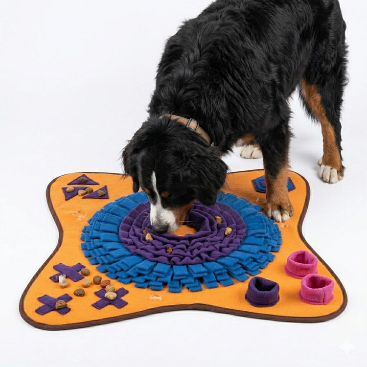 PET ARENA Snuffle Mat for Dogs - Adjustable Interactive Puzzle Toy for Large & Small Breed Slow Feeder for Mental Stimulation & Stress Relief Encourages Natural Foraging Ideal for Indoor & Outdoor Use