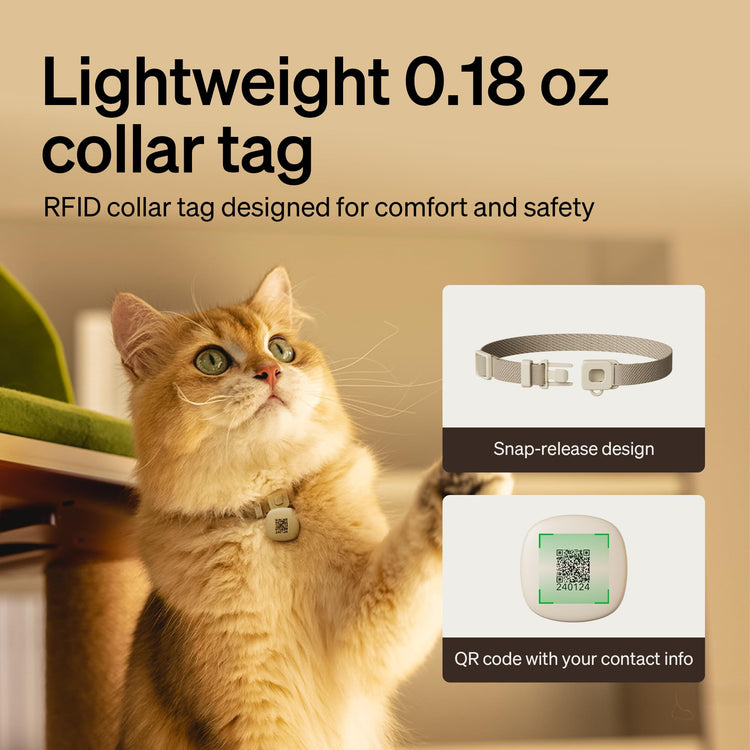 PETLIBRO RFID Automatic Cat Feeder, Collar Tag-Activated Personalized Meals, 5G&2.4G Wi-Fi Programmable Cat Food Dispenser with Cats Recognition & Diet Tracking for Multi-Pet Homes and Different Diets