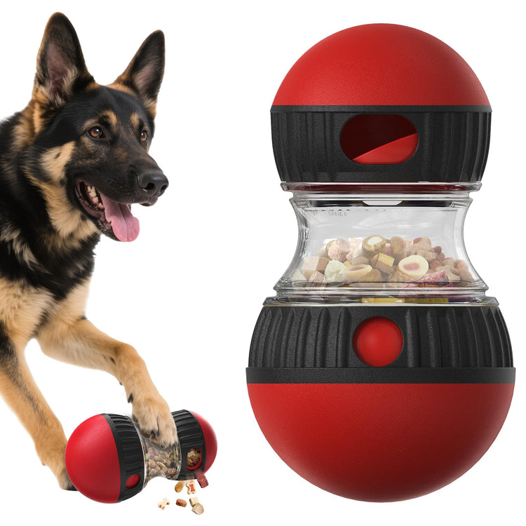 BSISUERM Dog Puzzle Toy Adjustable Treat Dispensing Ball Food Dispenser Tough Slow Feeder Puppy Enrichment Training Toy Pet Interactive Chase Toys for Small Medium Large Dogs to Keep Them Busy, Green