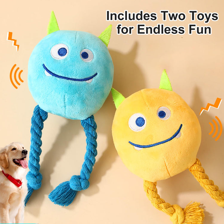 lilfrd Dog Puzzle Toys - Enrichment Squeaky Crinkle Snuffle Treat Dispensing Smart Dog Toys for Boredom and Stimulating, Durable Plush Toys for Large Medium Small Breed - Turtle