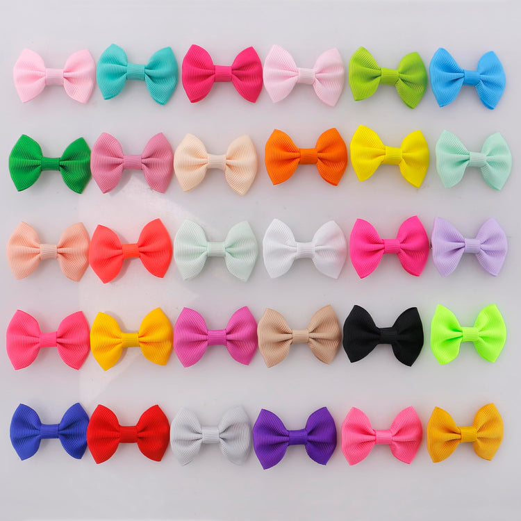 QingHan Dog Hair Bows Small Puppy Clips for Pet Grooming Accessories Doggy Gifts 60Pcs (30 Pairs)