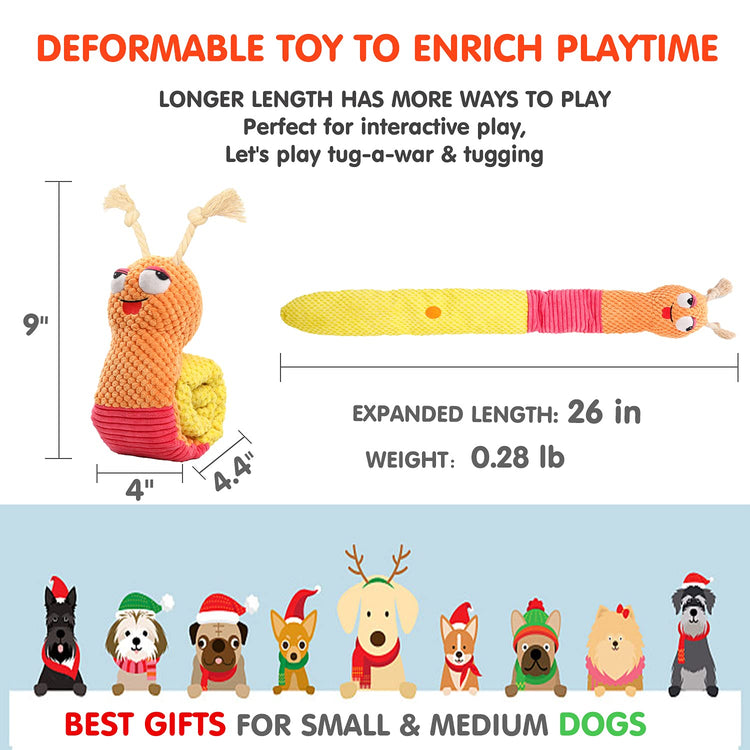 lilfrd Dog Puzzle Toys - Enrichment Squeaky Crinkle Snuffle Treat Dispensing Smart Dog Toys for Boredom and Stimulating, Durable Plush Toys for Large Medium Small Breed - Turtle