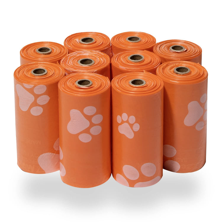 Best Pet Supplies Dog Poop Bags for Waste Refuse Cleanup, Doggy Roll Replacements for Outdoor Puppy Walking and Travel, Leak Proof and Tear Resistant, Thick Plastic - Assorted, 150 Bags