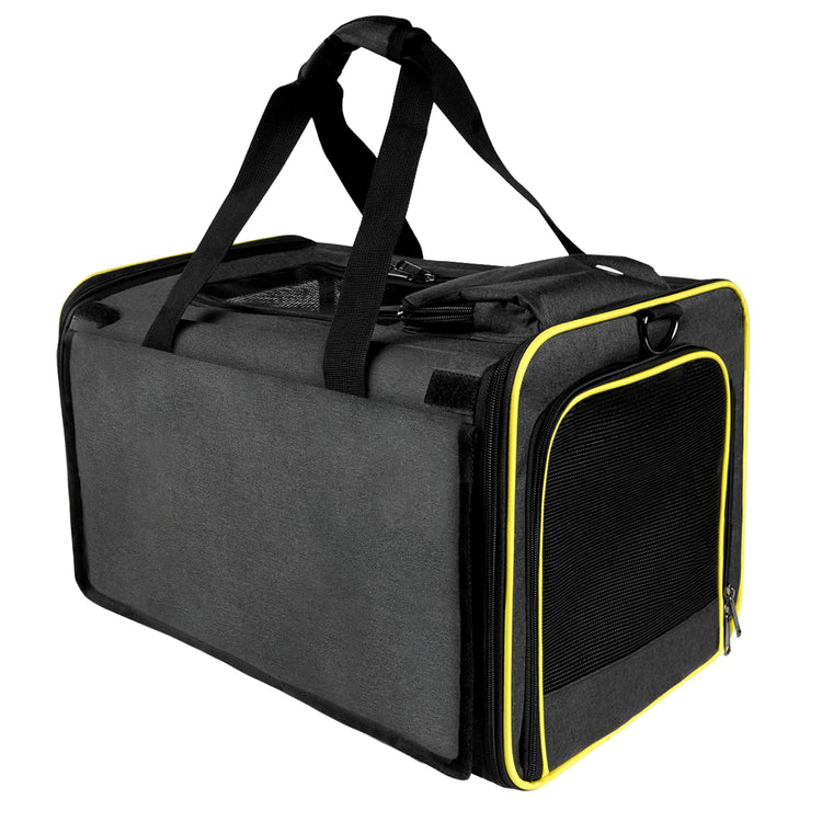 GAPZER Pet Carrier for Large Cats, Soft-Sided Cat Carrier for Medium Big Cats and Puppy up to 20lbs, Washable Dog Carrier Privacy Protection for Home Outdoor Travel