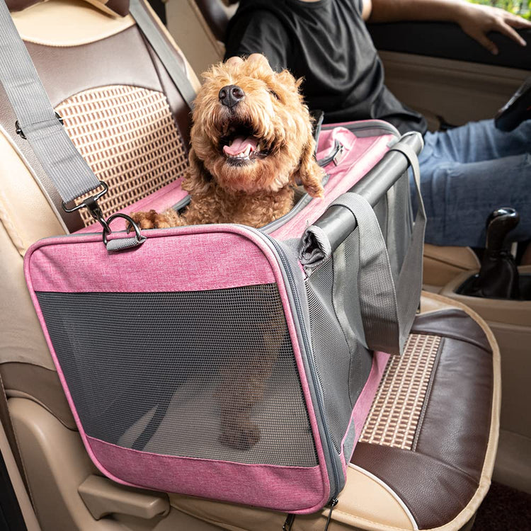 GAPZER Pet Carrier for Large Cats, Soft-Sided Cat Carrier for Medium Big Cats and Puppy up to 20lbs, Washable Dog Carrier Privacy Protection for Home Outdoor Travel