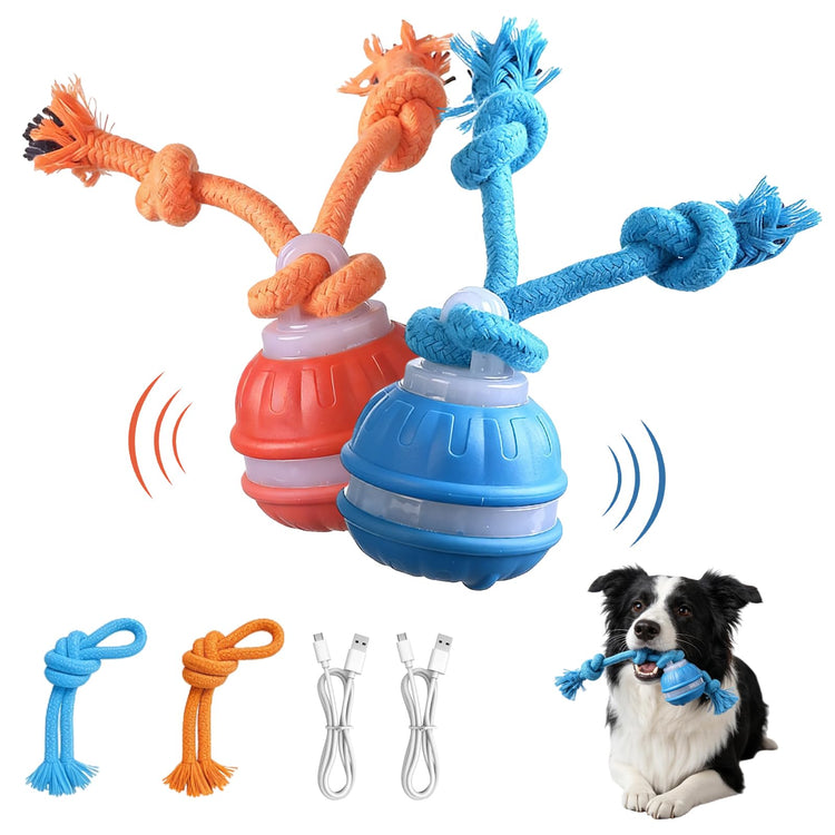 Zealburst Interactive Pet Toy, 360° Auto Rolling Moving Toy for Dogs and Cats, Alleviate Boredom (Blue)