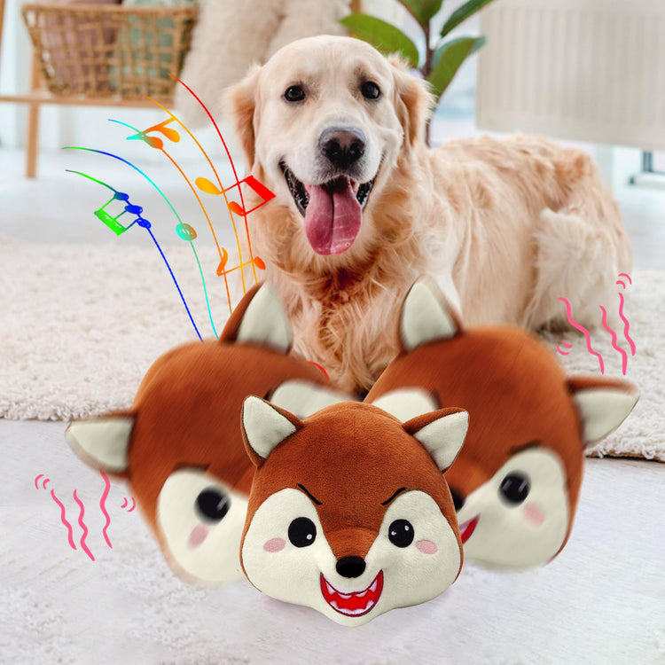 BABORUI Interactive Dog Toys Pig, Jumping Squeaky Dog Toys with Recording and Music Modes, Rechargeable Moving Dog Chew Toys for Small/Medium/Large Dogs to Keep Them Busy(Blue Pig)