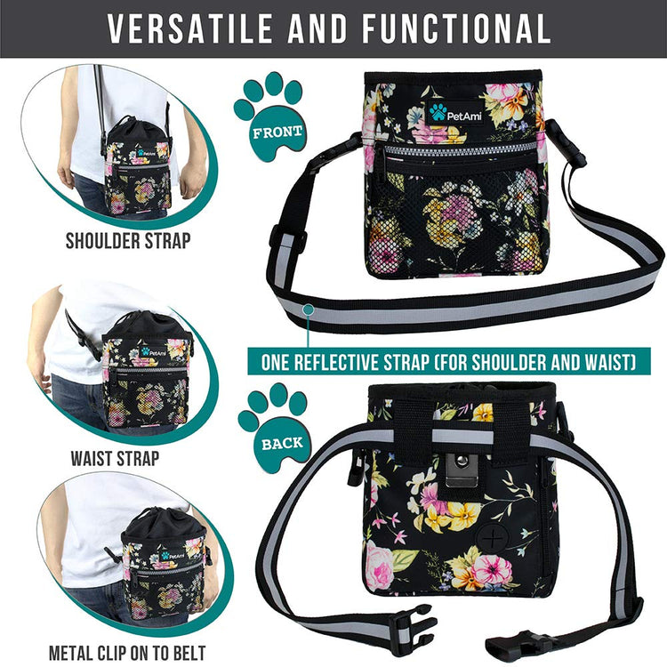 PETAMI Dog and CAT Treat Pouch, Heather Gray
