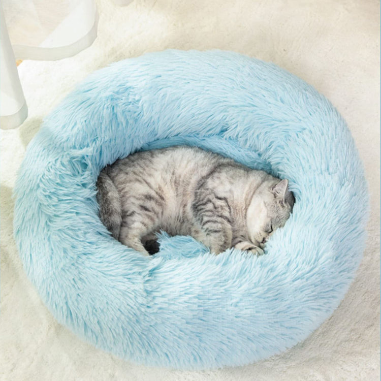 Dog Bed for Small Medium Large Dogs Cats, 20 inch Calming Washable-Round Cozy Soft Pet Bed for Puppy and Kitten with Slip-Resistant Bottom