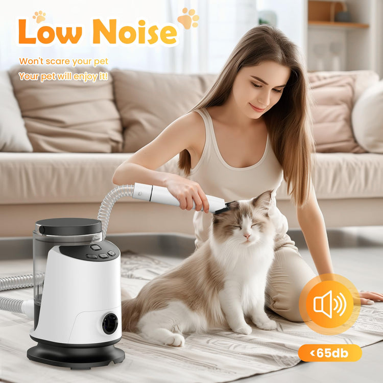 SNOYWEN Dog Grooming Vacuum & Dryer & Clippers for Shedding Grooming, 3L Canister for Large Dog, 3 in 1 Grooming Kit for Dogs at Home, Adjustable Temperature and Airflow Pet Grooming Kits.