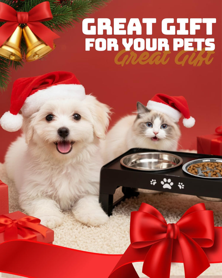 Jovrun Elevated Dog Bowls for Medium Large Size Dogs, Non-Slip Dog Feeder with 1*Stainless Steel Dishes & 1*Slow Feeder Bowl, 5 Heights Adjustable Raised Bowls to 3.15″-8.66″-9.84″-11.02″-12.2″