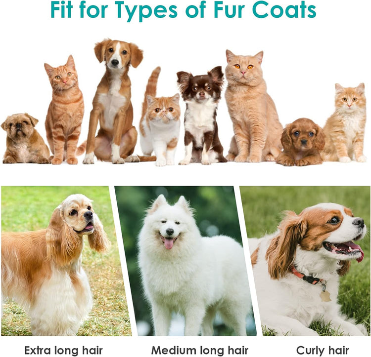 Pet Grooming Kit& Vacuum Suction, Grooming Clippers with 5 Proven Grooming Tools, Professional Pet Grooming Vacuum for Dogs, Cats and Other Animals