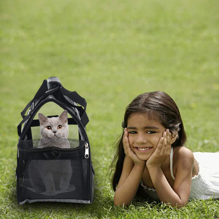MuchL Pet Carrier Soft-Sided Carriers for Cat Carriers Dog Carrier for Small Medium Cats Dogs Puppies Pet Carrier Airline Approved Cat Dog Pet Travel Carrier (Small, Blue)