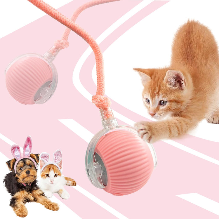 Valentines Day Gifts 2025 New Electric Dog Ball Toy,Electric Ball Dog Toy for Cat,360° Smart Automatic Interactive Rolling Dog Ball, Smart Interactive Pet Toy Ball,Automatic Dog Toy