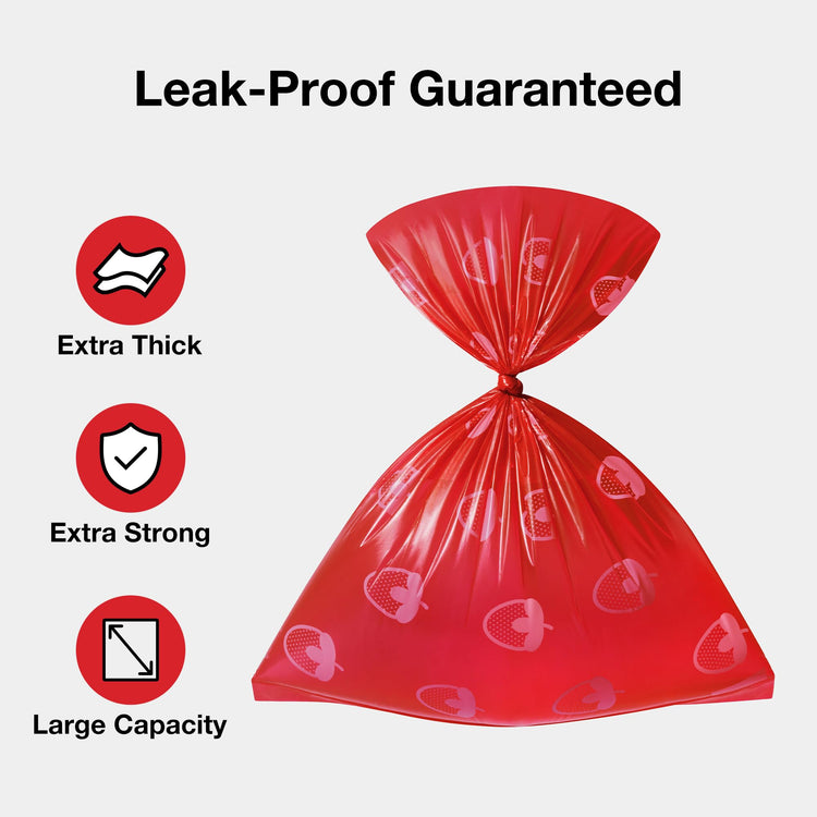 VETRESKA Dog Poop Bag Dispenser with Cherry Blossom Scented Poop Bags, Leak Proof and Extra Thick Pet Waste Bags, 1 Poop Bag Holder and 105 Bags for Dog Walking and Cats Litter, Pink