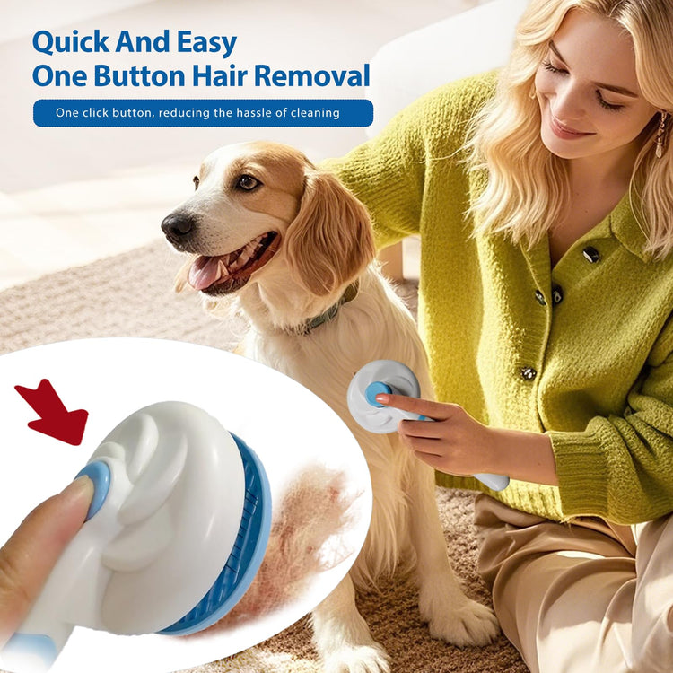 NVNAN Pet Hair Removal Glove for Dogs & Cats, 2-in-1 Deshedding Brush & Massage Mitt - Grooming Gloves for Shedding Control, Bathing and Washing, Safe for Short/Long Hair Pets 2-Pack (Blue)