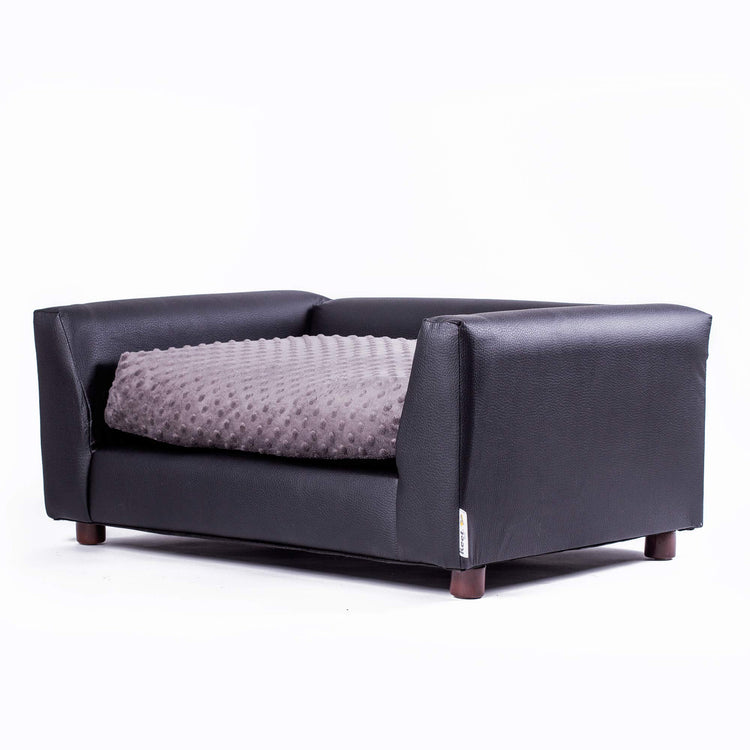 Keet Fluffy Deluxe Pet Bed Sofa Chocolate Small