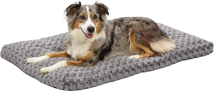 MidWest Homes for Pets XXS QuietTime Deluxe Gray Ombré Swirl Plush Pet Bed, Machine Washable, Non-Skid Bottom, Soft Crate Mat for 18-inch Crates