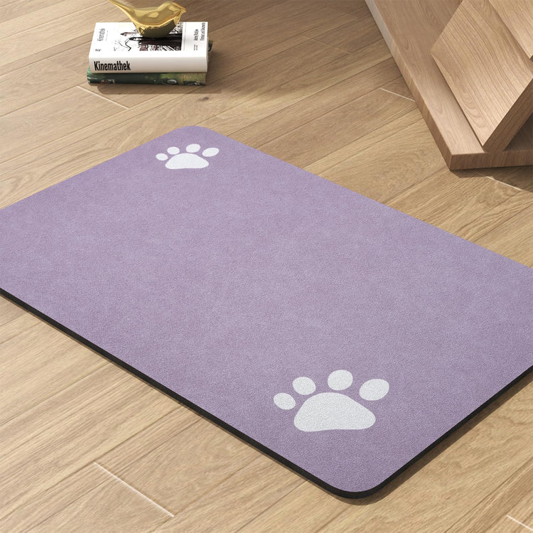 PADOOR Pet Feeding Mat-Absorbent Dog Mat for Food and Water Bowl-No Stains Easy Clean Dog Food Mat-Quick Dry Water Dispenser-Puppy Supplies Accessories