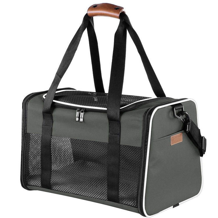 Cat Carrier - Portable Foldable Dog Pet Carrier, Soft-Sided Pet Bag up to 15 Lbs, Airline Approved Travel Puppy Carrier