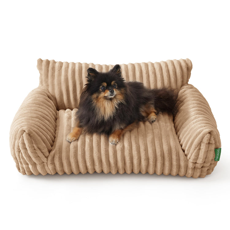 Cute Couch Bed for Pets, Supportive Cat Sofa for Indoor Cats, Small Dog Sofa Bed for Small Dogs, Grey, 24 inches