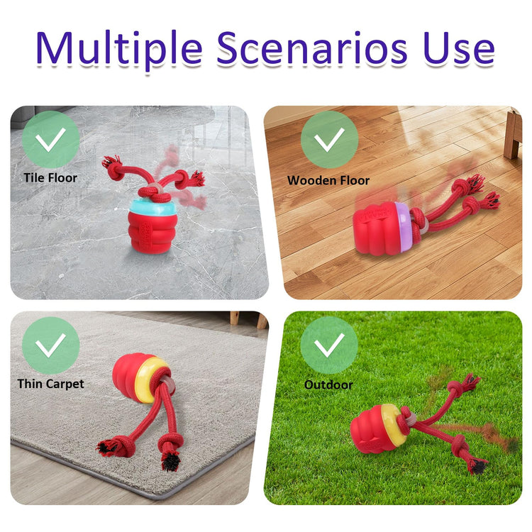 Giociv Interactive Dog Toys with Motion Activated, Squeaky Dog Toy for Daily Training, Keep Dogs Busy