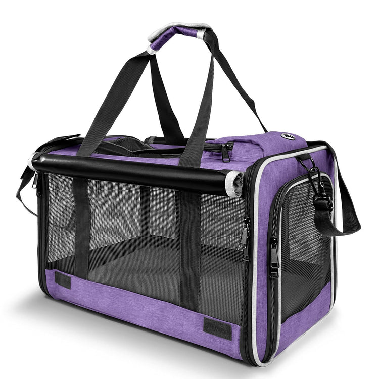 GAPZER Pet Carrier for Large Cats, Soft-Sided Cat Carrier for Medium Big Cats and Puppy up to 20lbs, Washable Dog Carrier Privacy Protection for Home Outdoor Travel