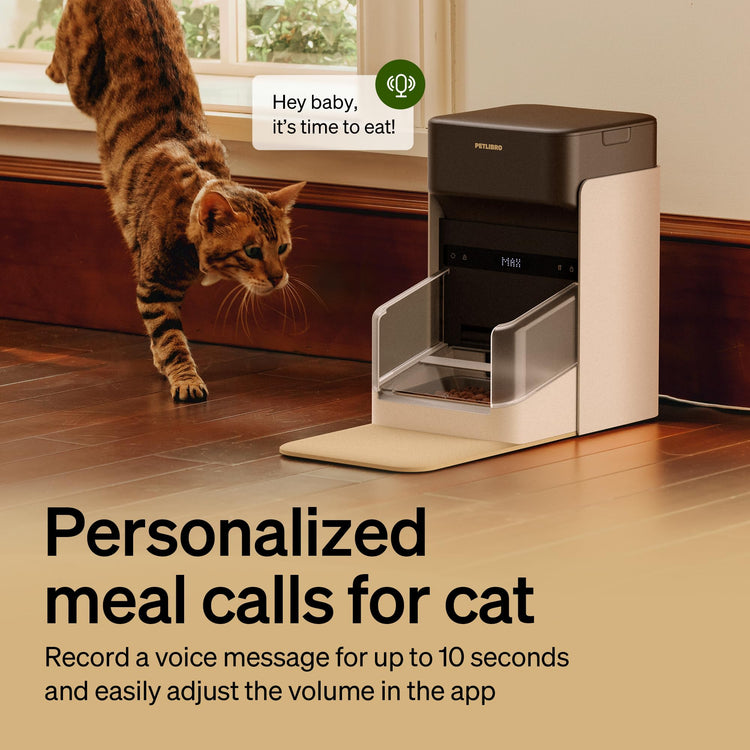 PETLIBRO RFID Automatic Cat Feeder, Collar Tag-Activated Personalized Meals, 5G&2.4G Wi-Fi Programmable Cat Food Dispenser with Cats Recognition & Diet Tracking for Multi-Pet Homes and Different Diets