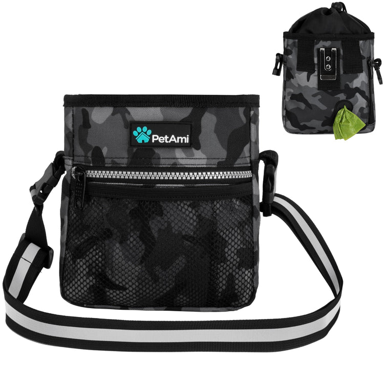 PETAMI Dog and CAT Treat Pouch, Heather Gray