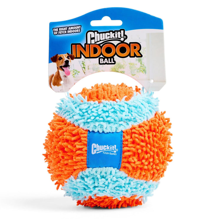 Chuckit! Indoor Fetch Roller Toy for Dogs - Interactive Dog Toys for Boredom, Orange and Blue