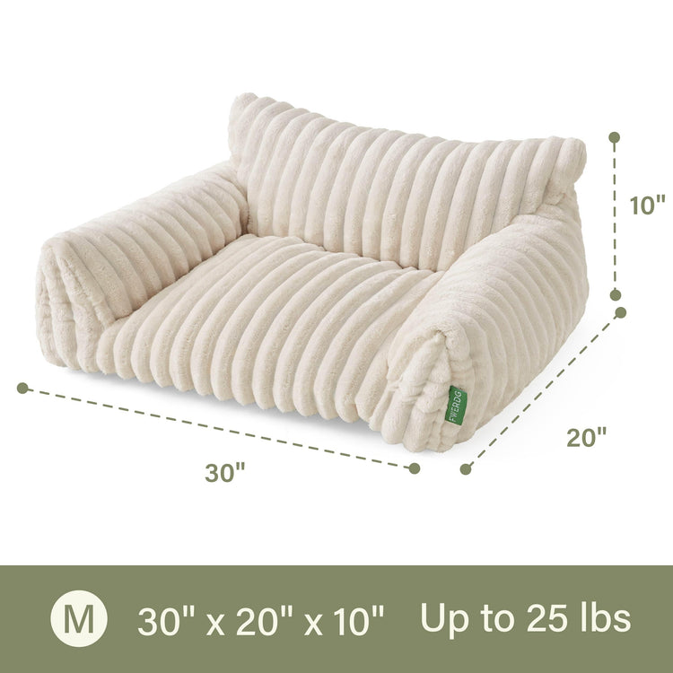 Cute Couch Bed for Pets, Supportive Cat Sofa for Indoor Cats, Small Dog Sofa Bed for Small Dogs, Grey, 24 inches