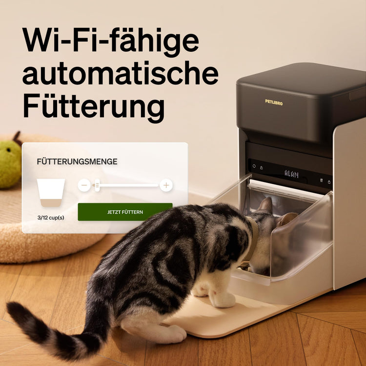 PETLIBRO RFID Automatic Cat Feeder, Collar Tag-Activated Personalized Meals, 5G&2.4G Wi-Fi Programmable Cat Food Dispenser with Cats Recognition & Diet Tracking for Multi-Pet Homes and Different Diets