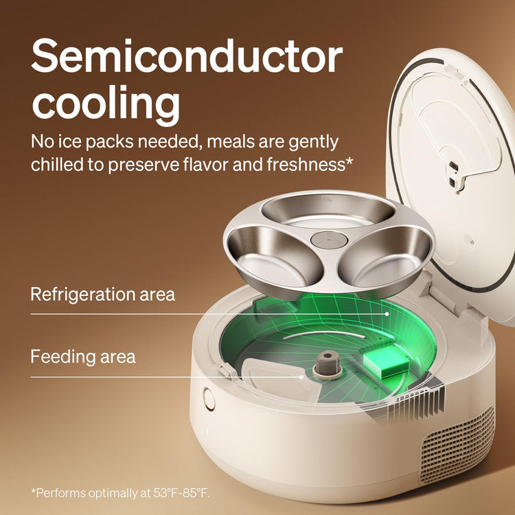 PETLIBRO Automatic Wet Food Cat Feeder 2026 New Version with Semiconductor Cooling, Refrigerated 3 Fresh Meals in 3 Days, App-Controlled Pet Food Dispenser, Stainless Steel Bowl, Easy to Clean