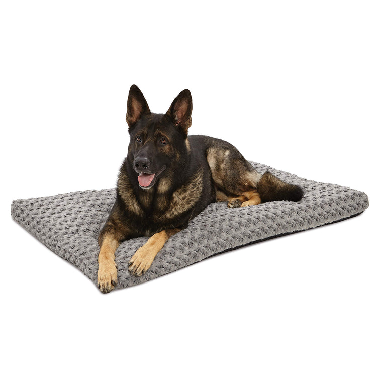 MidWest Homes for Pets XXS QuietTime Deluxe Gray Ombré Swirl Plush Pet Bed, Machine Washable, Non-Skid Bottom, Soft Crate Mat for 18-inch Crates