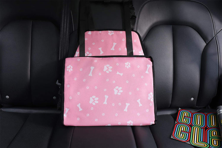 Myuilor Pet Dog Car Booster Seat Carrier,Portable Foldable Carrier with Seat Belt for Dog Cat up to 30lbs …