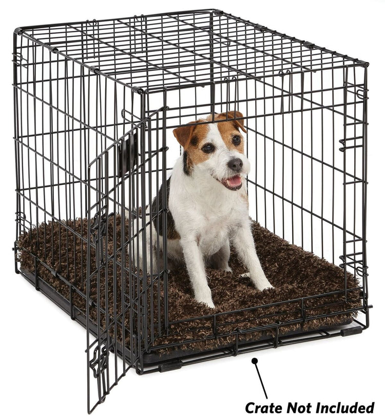MidWest Homes for Pets XXS QuietTime Deluxe Gray Ombré Swirl Plush Pet Bed, Machine Washable, Non-Skid Bottom, Soft Crate Mat for 18-inch Crates