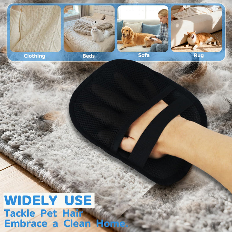 4PCS Pet Pro Grooming Tool | Pet Grooming Rake | Dog Hair Remover | Dog Shampoo Brush 4-in-1 Pet Grooming Kit Suitable for detangling, Hair Removal, Bathing, and Massage