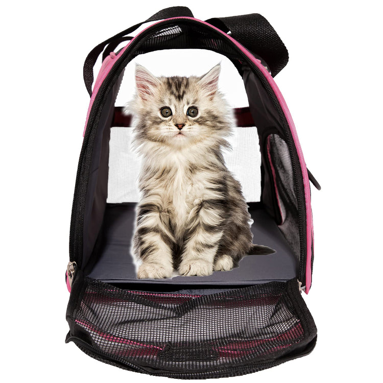 MuchL Pet Carrier Soft-Sided Carriers for Cat Carriers Dog Carrier for Small Medium Cats Dogs Puppies Pet Carrier Airline Approved Cat Dog Pet Travel Carrier (Small, Blue)