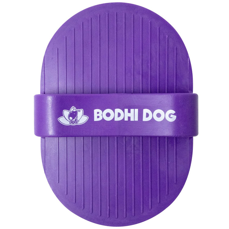 Bodhi Dog Shampoo Brush - Pet Grooming & Bath Supplies for Dogs and Cats - Bath Brush for Long & Short Hair - Premium Scrubber for Shower, Bathing & Massage (One Pack, Silver Glitter)