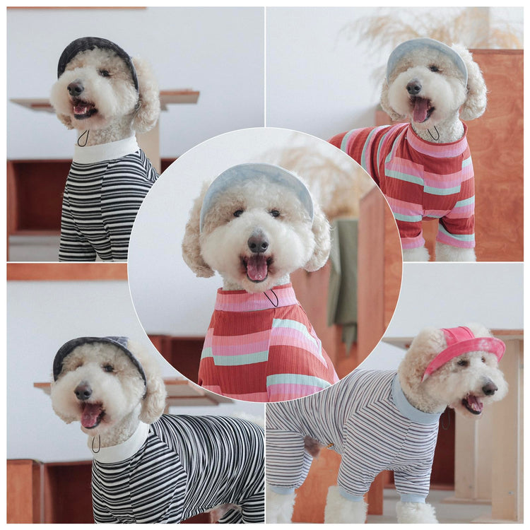 Pet hat with Ear Holes Sunscreen Baseball Cap Suitable for Small and Medium-Sized Dogs Outdoor Climbing hat in Summer Pet Products (Pink, Medium)