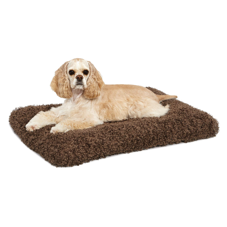 MidWest Homes for Pets XXS QuietTime Deluxe Gray Ombré Swirl Plush Pet Bed, Machine Washable, Non-Skid Bottom, Soft Crate Mat for 18-inch Crates